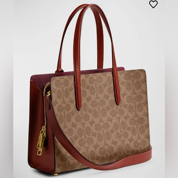 Coach NWT Carter 28 Signature Coated Canvas Tote Bag - Picture 5 of 8